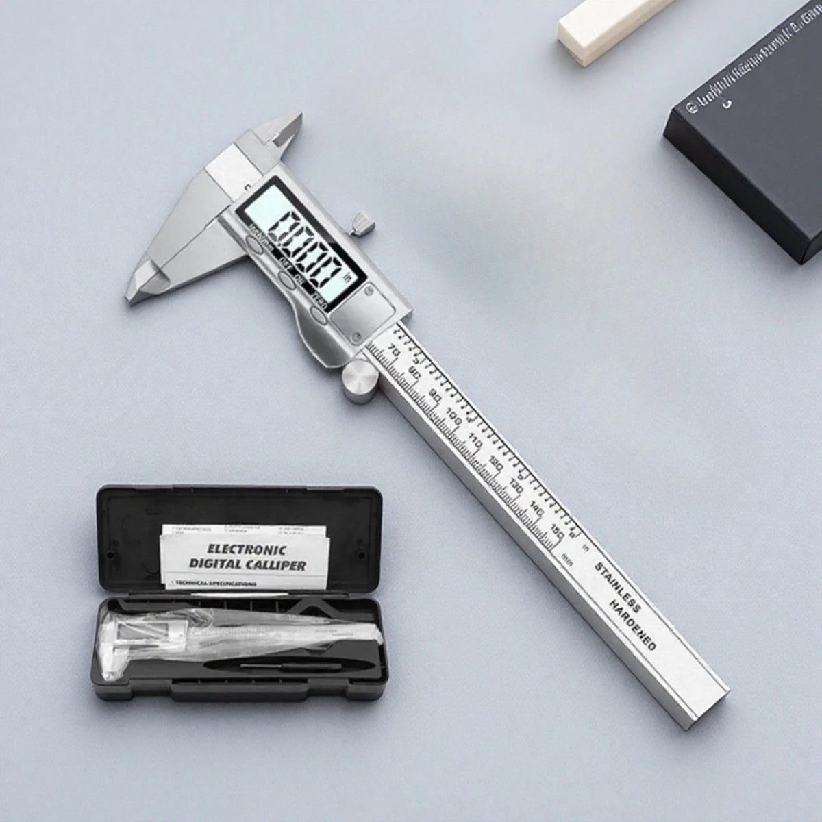 Digital Vernier Caliper 6-Inch with Large LCD Display