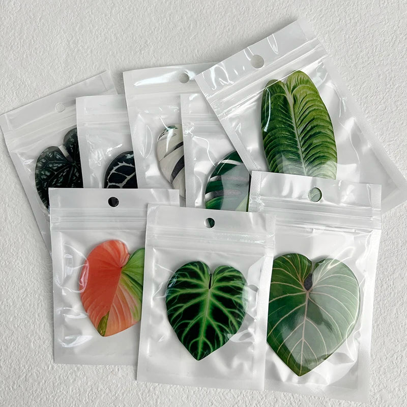 Acrylic Leaf Magnets Set - Fridge Decor