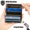 Elegant Floral Metal Card Holder with RFID Protection