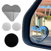 Heart-Shaped HD Wide-Angle Car Rearview Mirror (2-Pack)