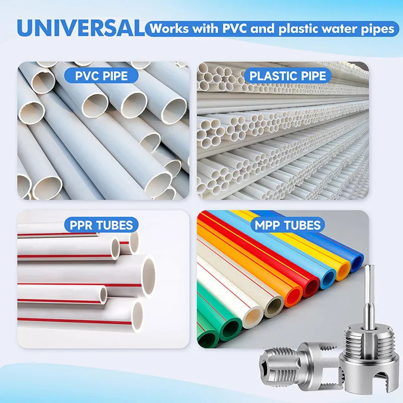Internal & External Pipe Threading Tool Set for PVC Pipes
