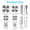 10-Piece High-Speed Steel Saw Blades Set with Universal 1/4-Inch Hex Shank