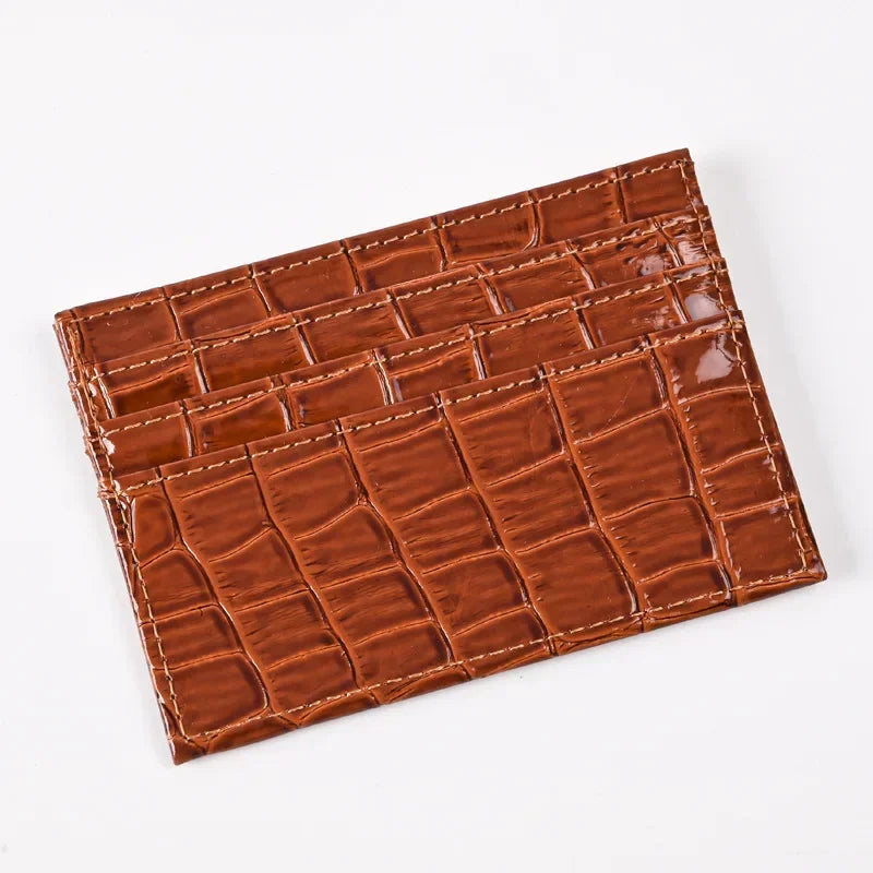 Slim PU Leather Card Holder Wallet