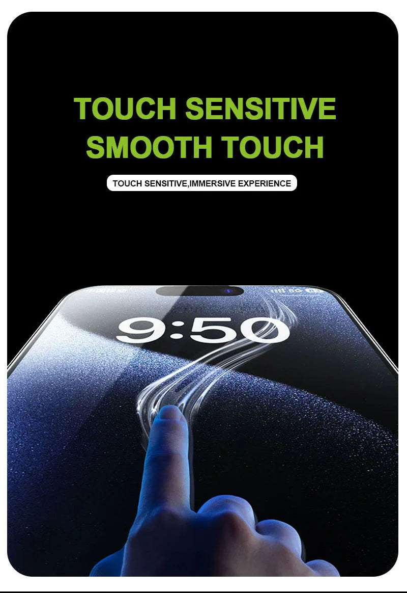 Privacy Screen Protector for iPhone with Auto Dust Removal