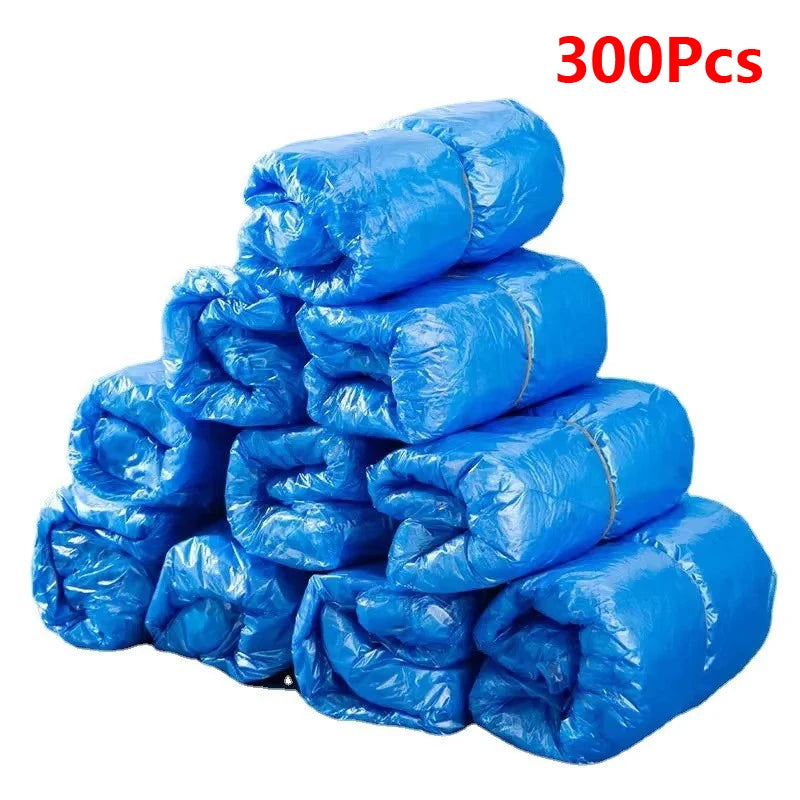 Disposable Non-Slip Waterproof Shoe Covers (100-Pack)
