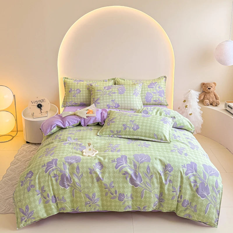 Brushed Polyester Duvet Cover with Matching Pillowcases