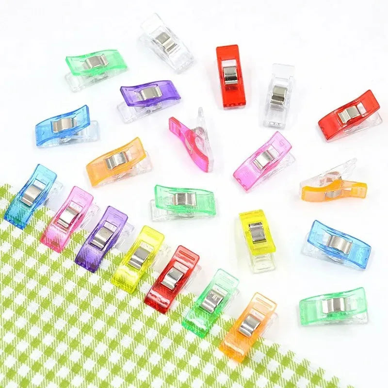 Colorful Multi-Purpose Sewing Clips for Crafting and Binding