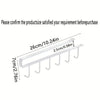 Wall-Mounted Hat Rack with 6 Hooks