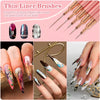 Kit de pinceaux professionnel pour l'art du nail art (5-en-1)
