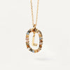 925 Sterling Silver Initial Letter Pendant Necklace