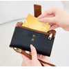 Vintage RFID-Blocking Triple-Fold Wallet with Double Zipper