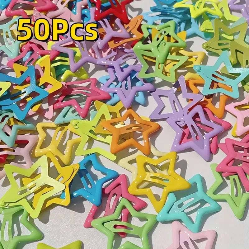 Star-Shaped Alloy Hair Clips