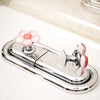 Floral Toilet Flush Button – Manicure-Friendly and Easy to Use