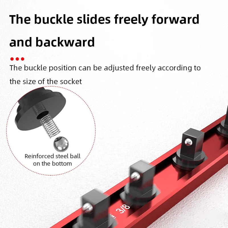Magnetic Socket Organizer Rail