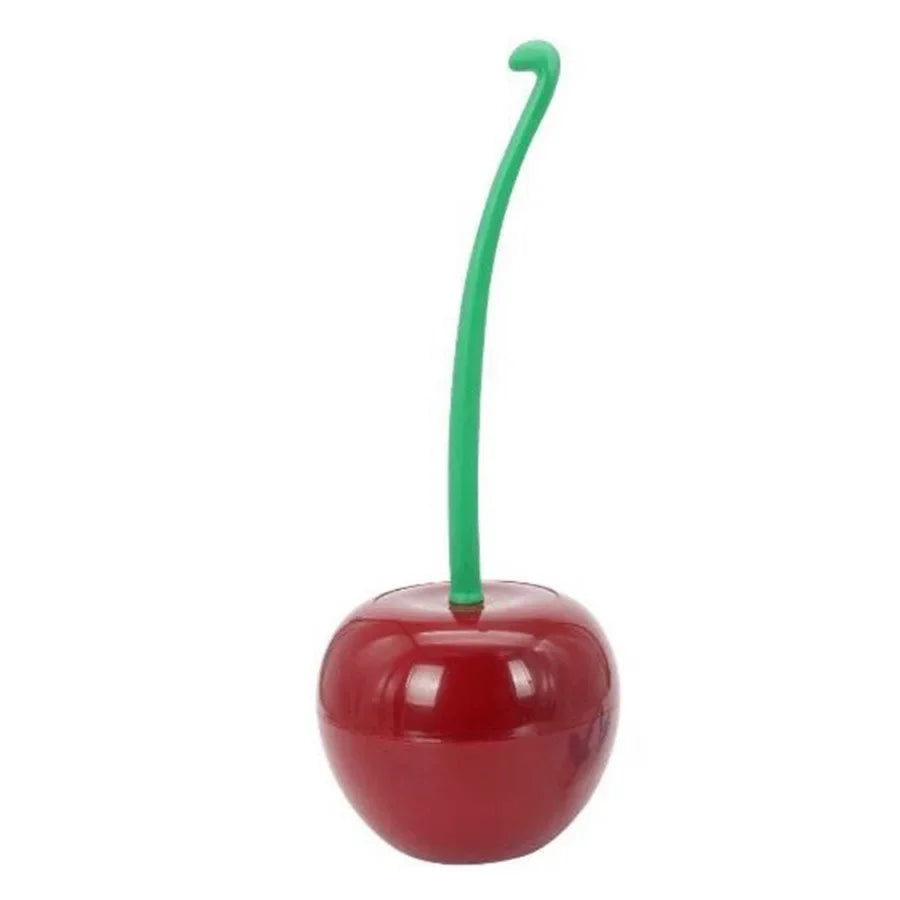 Cherry-Shaped Toilet Brush and Holder Set