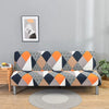Stretchable Sofa Cover with Geometric Pattern for Futon Seats