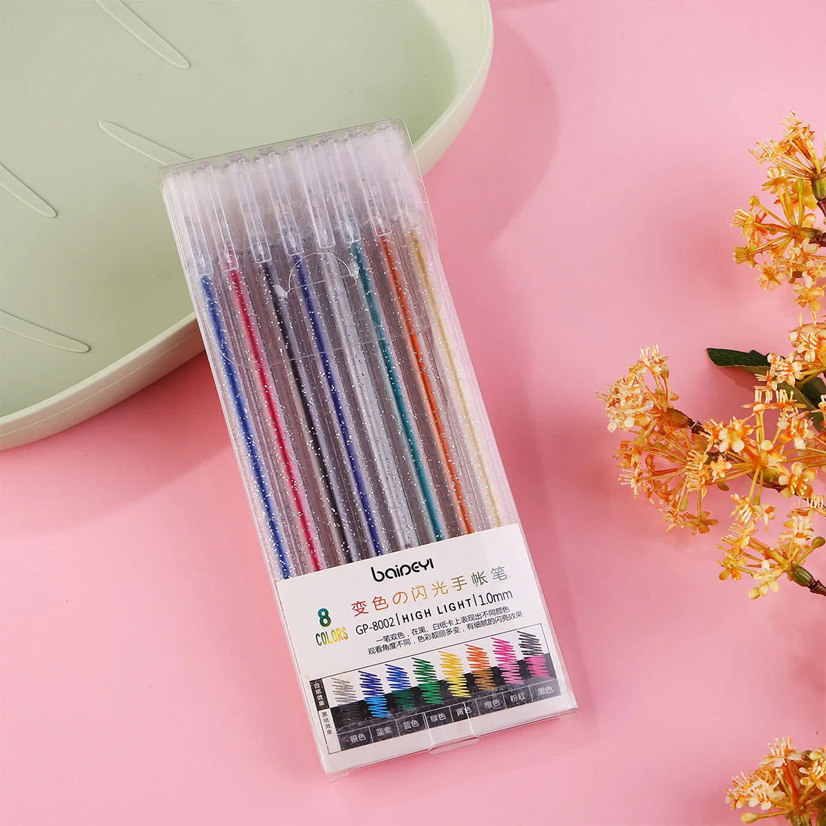 Glitter Gel Pen Set - Metallic Shimmer Pens for Art, Journaling & DIY Crafts