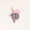 Chic Silk Bow Keychain with Ribbon Charm