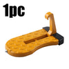 A single yellow foldable aluminum car step hook designed for roof rack access.