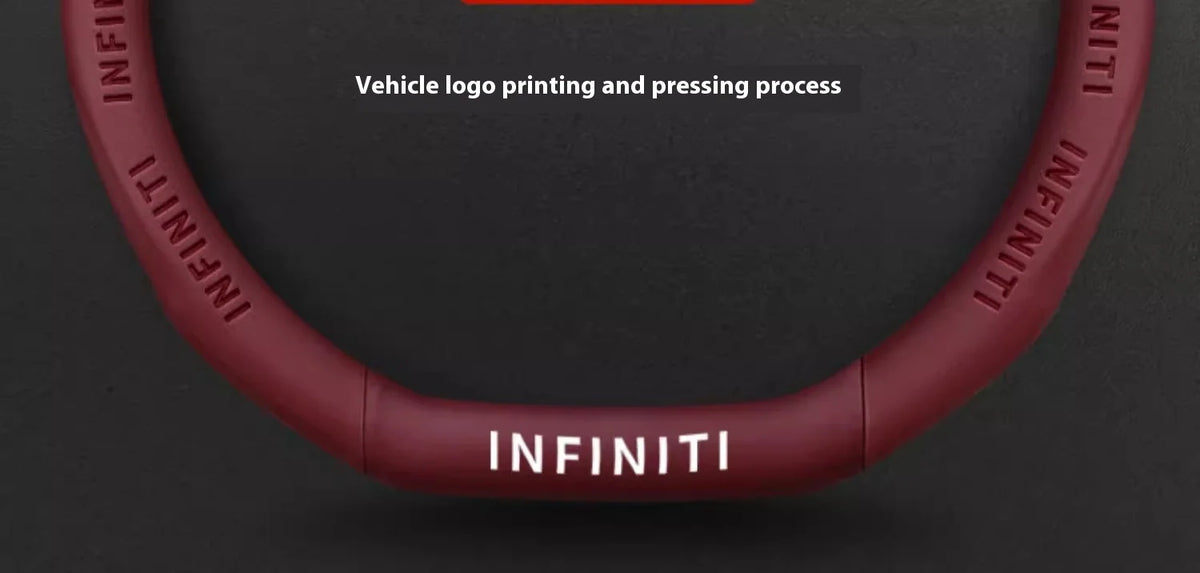 Carbon Fiber Leather Steering Wheel Cover for Infiniti Models