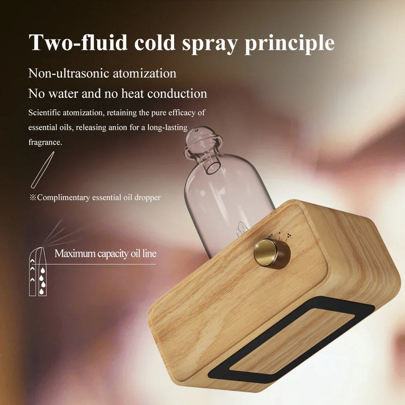 Portable Wooden Essential Oil Diffuser