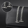 316L Stainless Steel Curb Chain Necklace for Women
