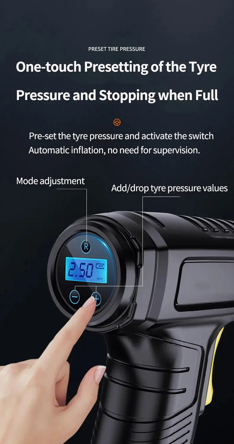 High-Performance Portable Air Compressor with Digital Display