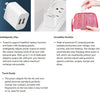 White compact dual-port USB wall charger with protective casing and power adapter.