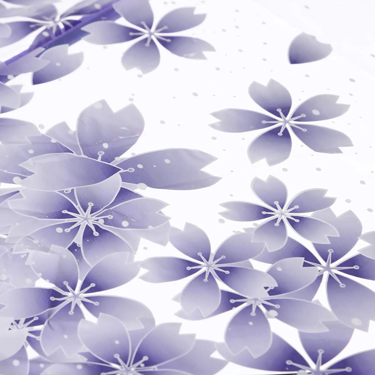 Clear Bloom Folding Umbrella with Floral Print