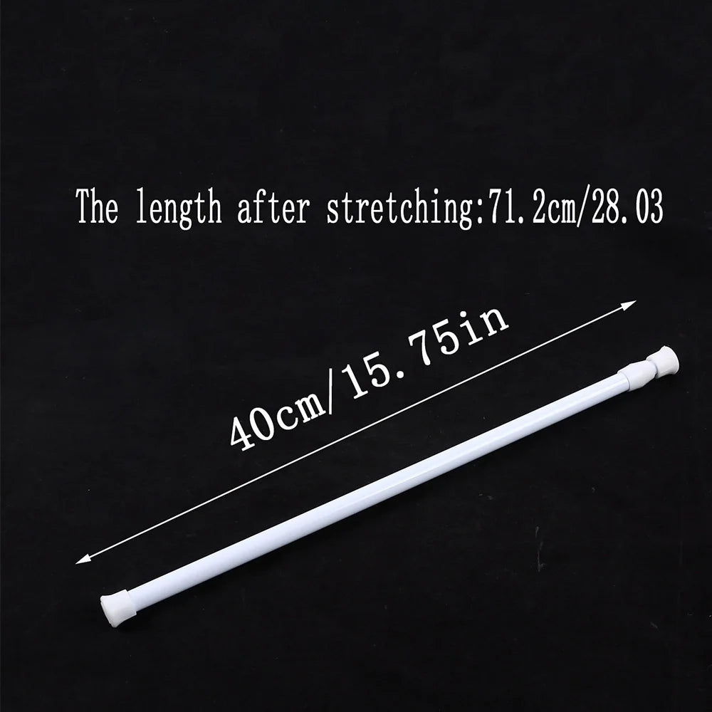 Adjustable Tension Rods, 16–28 Inch, Set of 2, No-Drill Installation