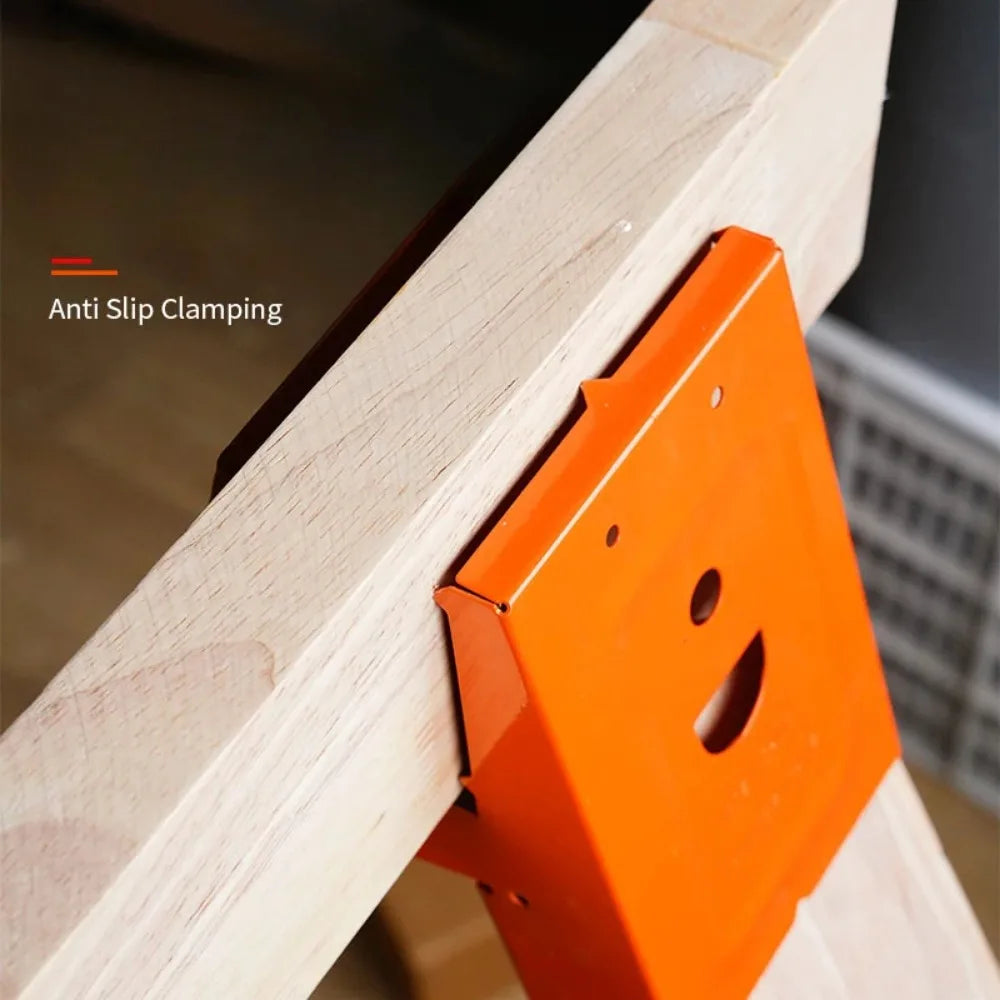Heavy-Duty Sawhorse Brackets for Woodworking Workbenches
