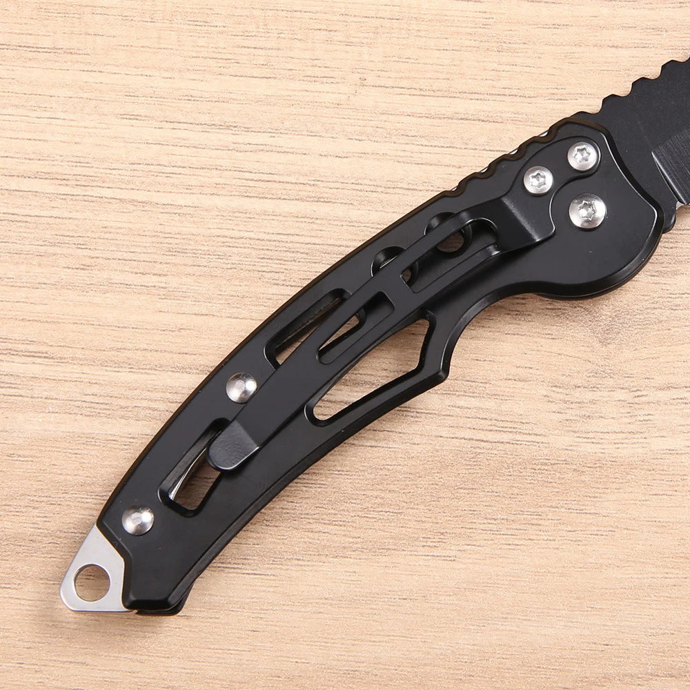 Compact Stainless Steel Folding Knife for Outdoor Adventures