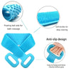 Silicone Body Scrubber with Long Handle and Strap
