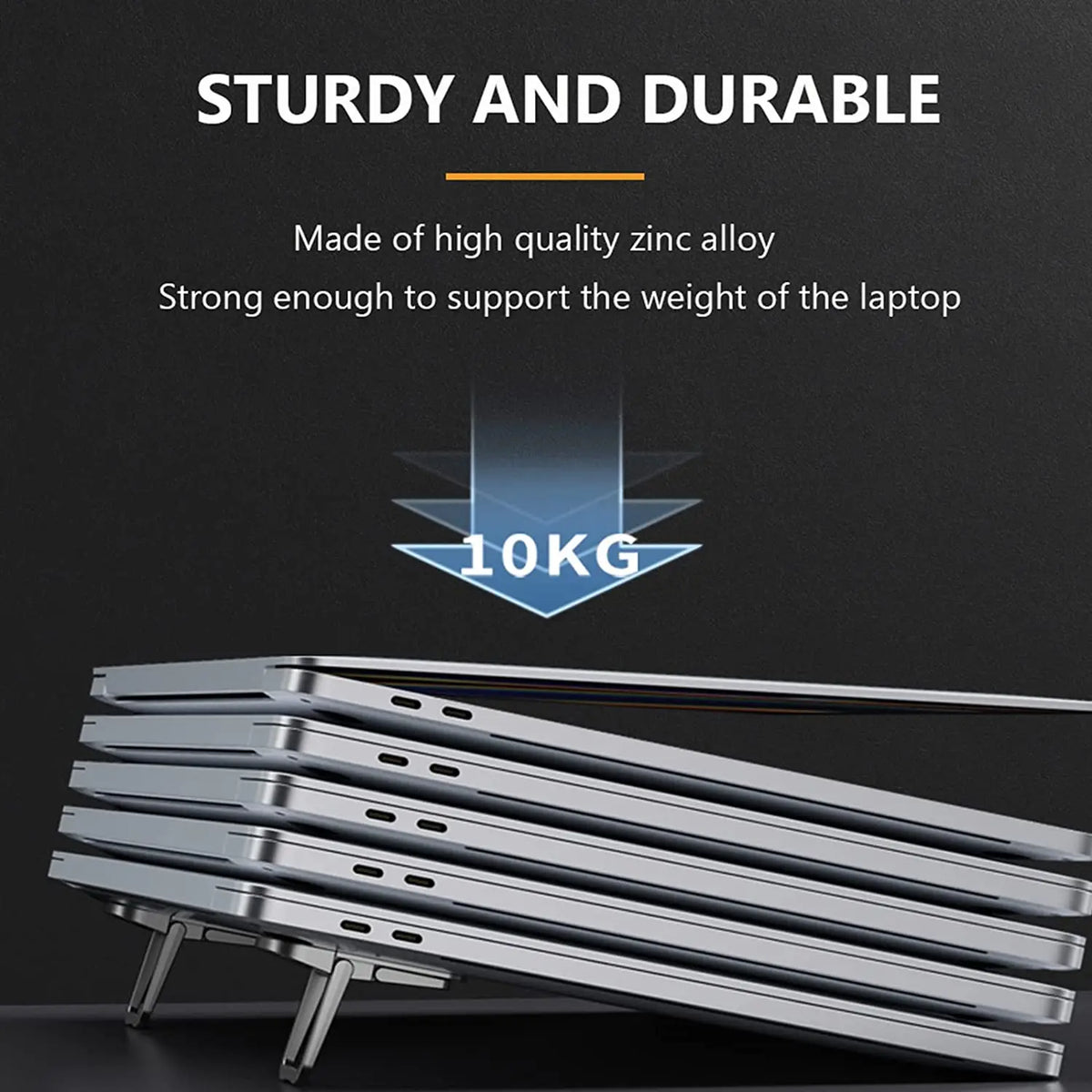 Foldable Laptop Stand with Keyboard Riser - Set of 2
