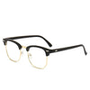 Retro-Halbrauen-Brille mit Blaulichtfilter