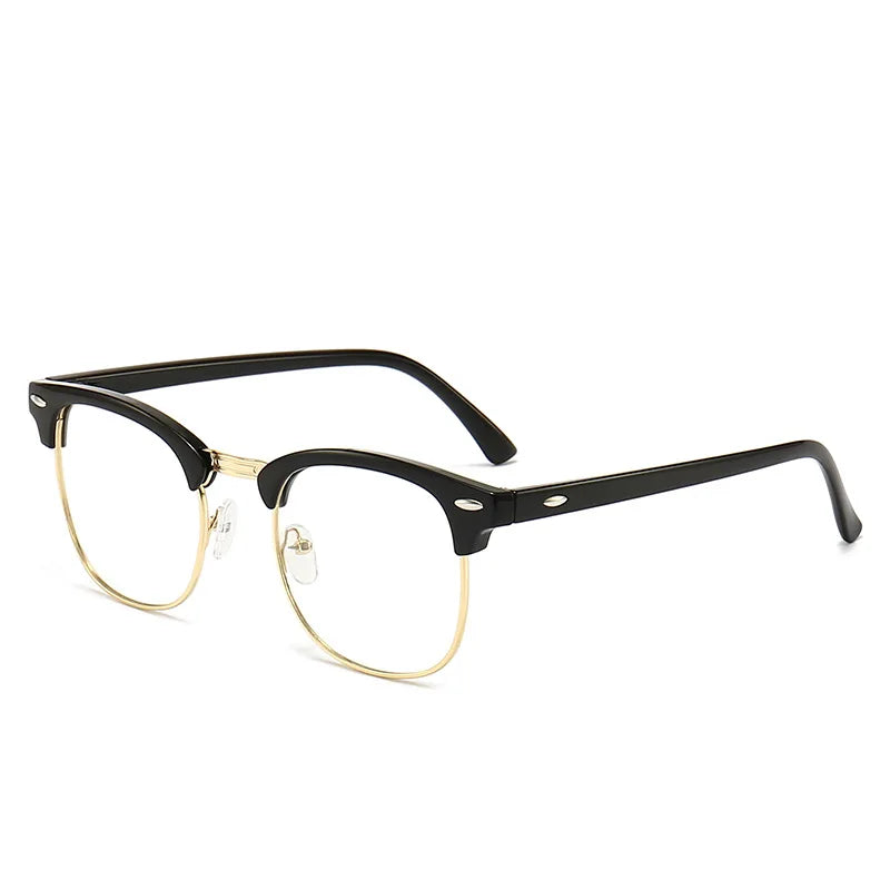 Retro-Halbrauen-Brille mit Blaulichtfilter