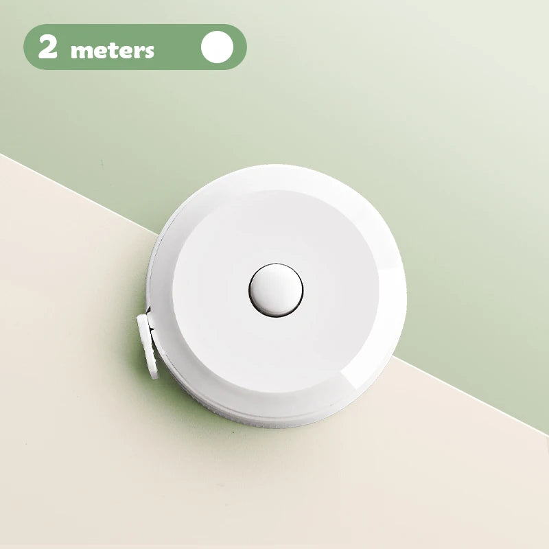 Retractable Soft Tape Measure – Dual-Sided, 2M, for Sewing & Body Measurements