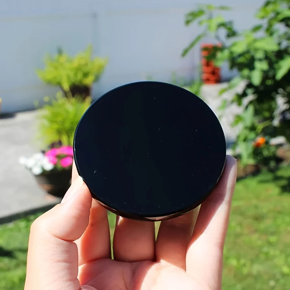 Natural Obsidian Divination Mirror