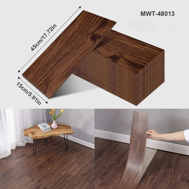 3D Self-Adhesive Wood Grain Wall Stickers