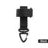 Black nylon glove hook with an adjustable clip.