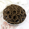 50-Pack Solid Color Elastic Hair Ties for Women & Girls