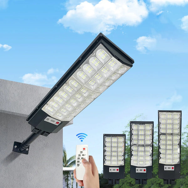 Lampe de rue solaire tout-en-un avec télécommande