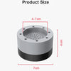 Top view of a round silicone pad with a central grid, measuring 7cm in diameter and 4cm in height.