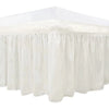 Wrap-Around Ruffle Bed Skirt with Elastic Belt - 15 Inch Drop