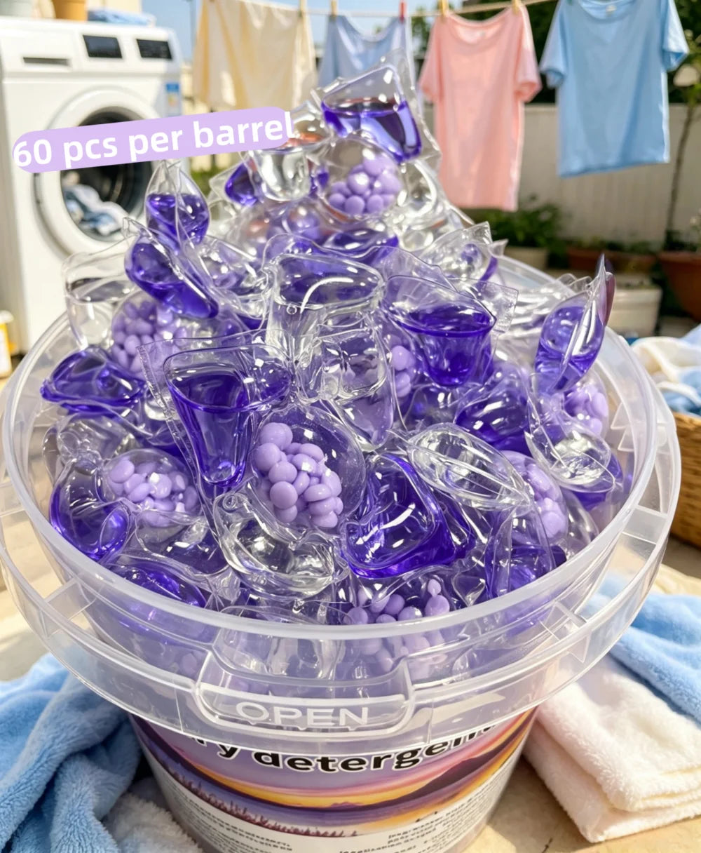 Lavender Scented Laundry Detergent Pods – 5-in-1 Deep Clean & Softener