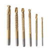 Titanium-Coated Serrated Drill Bit Set (3-8mm)
