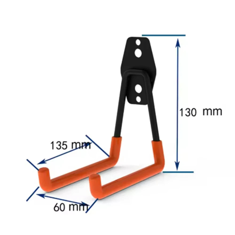 Heavy-Duty Wall Mount Metal Hooks for Garage and Workshop Storage