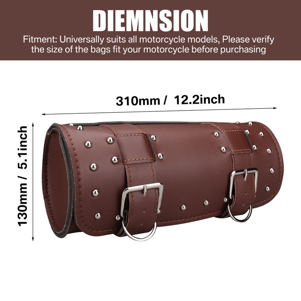 Motorcycle PU Leather Utility Saddlebag