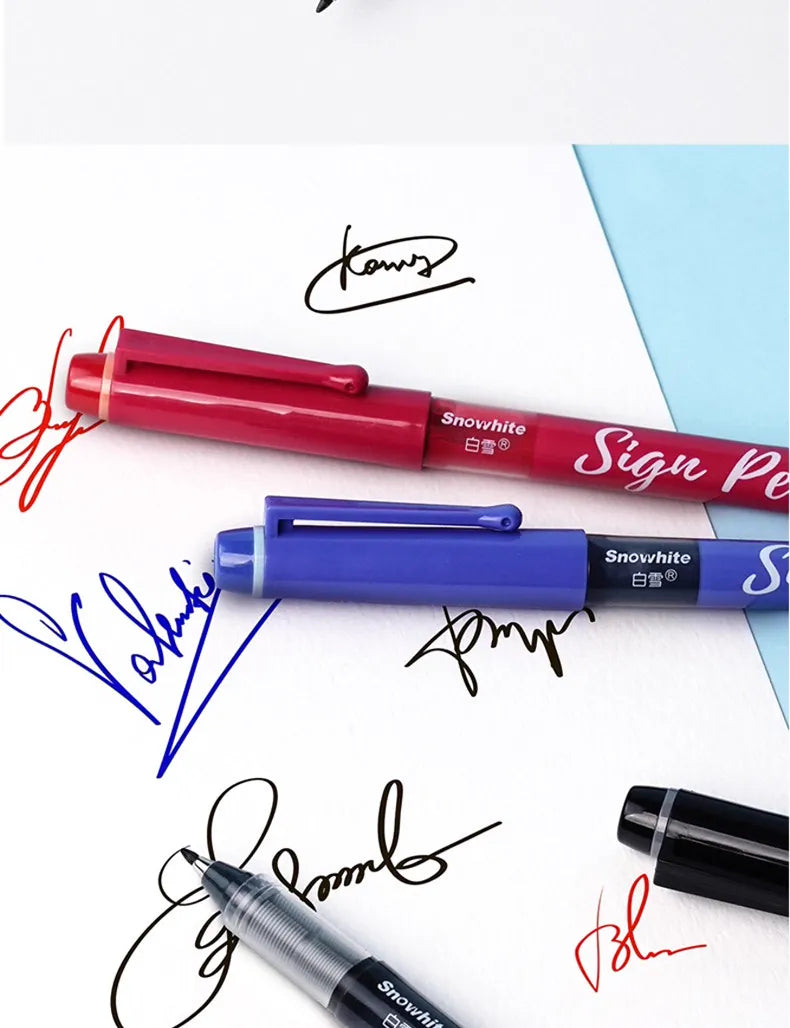 Snowhite Quick-Drying Sign Pen with 1.0mm Fiber Tip