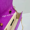 Sequin Floral Evening Clutch with Chain